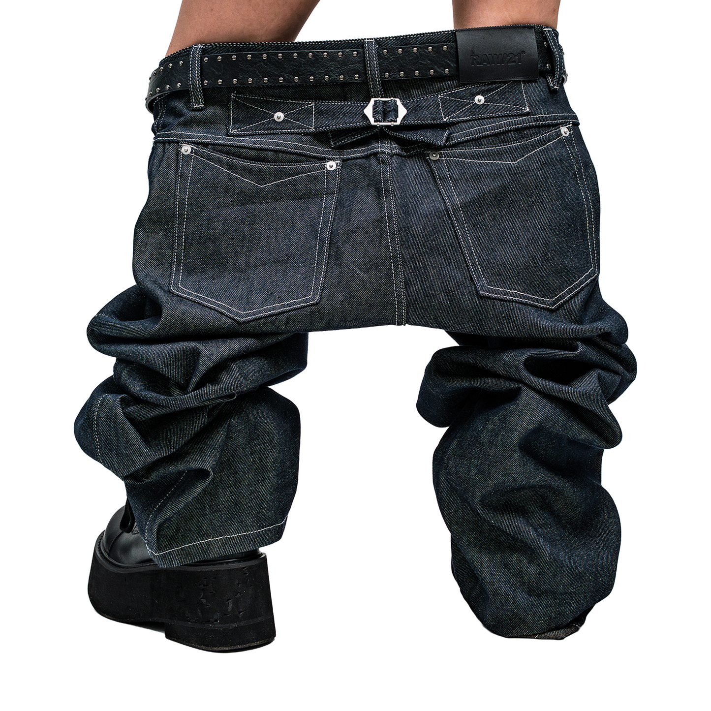 RAW/21 Rigid Straight Denim Pants Raw Indigo (SS26)