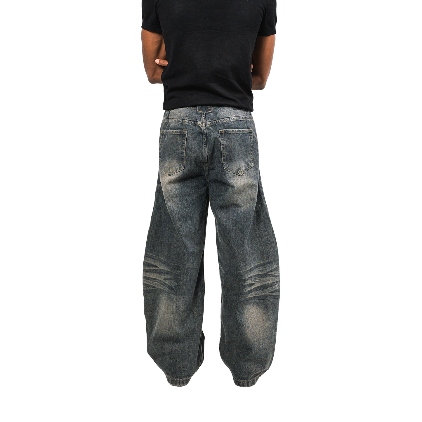 RAW/21 Sculpted Wide Baggy Denim Jeans Grey (SS26)