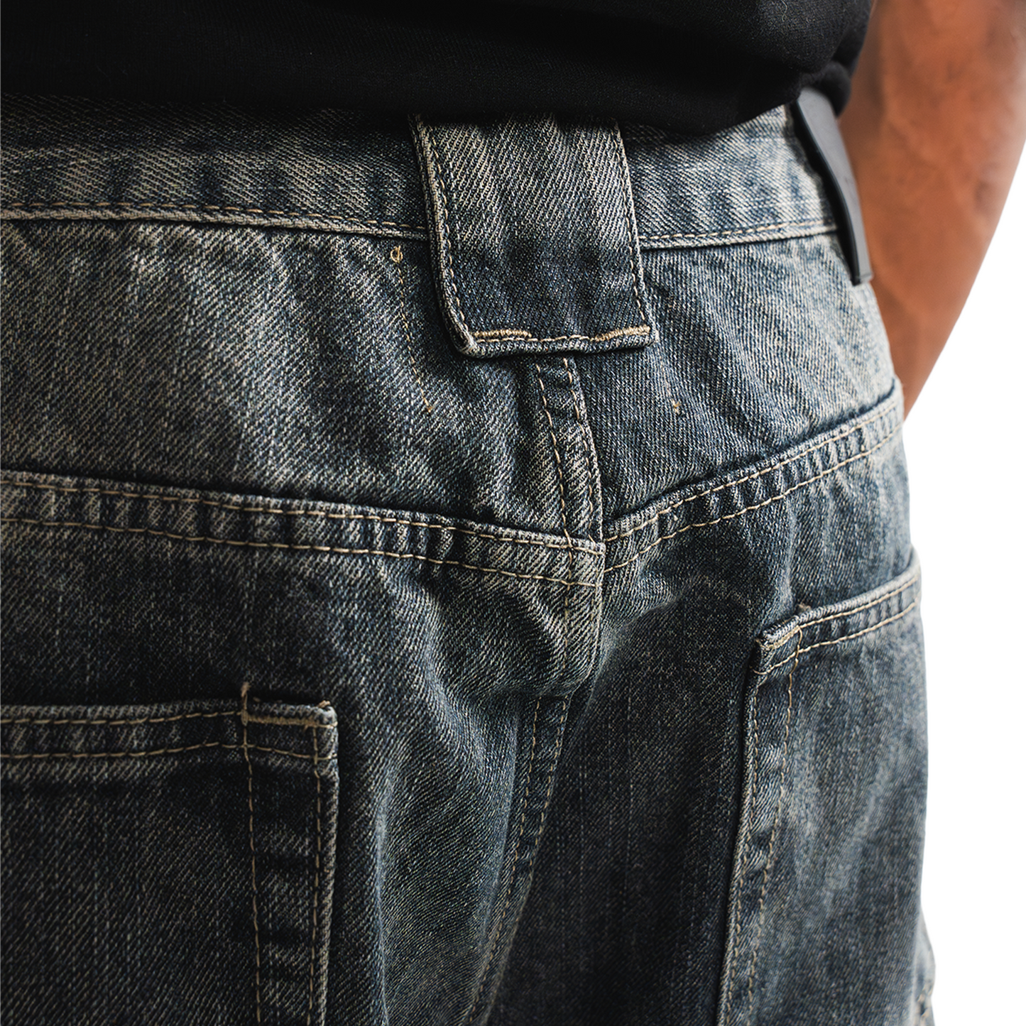 RAW/21 Sculpted Wide Baggy Denim Jeans Grey (SS26)