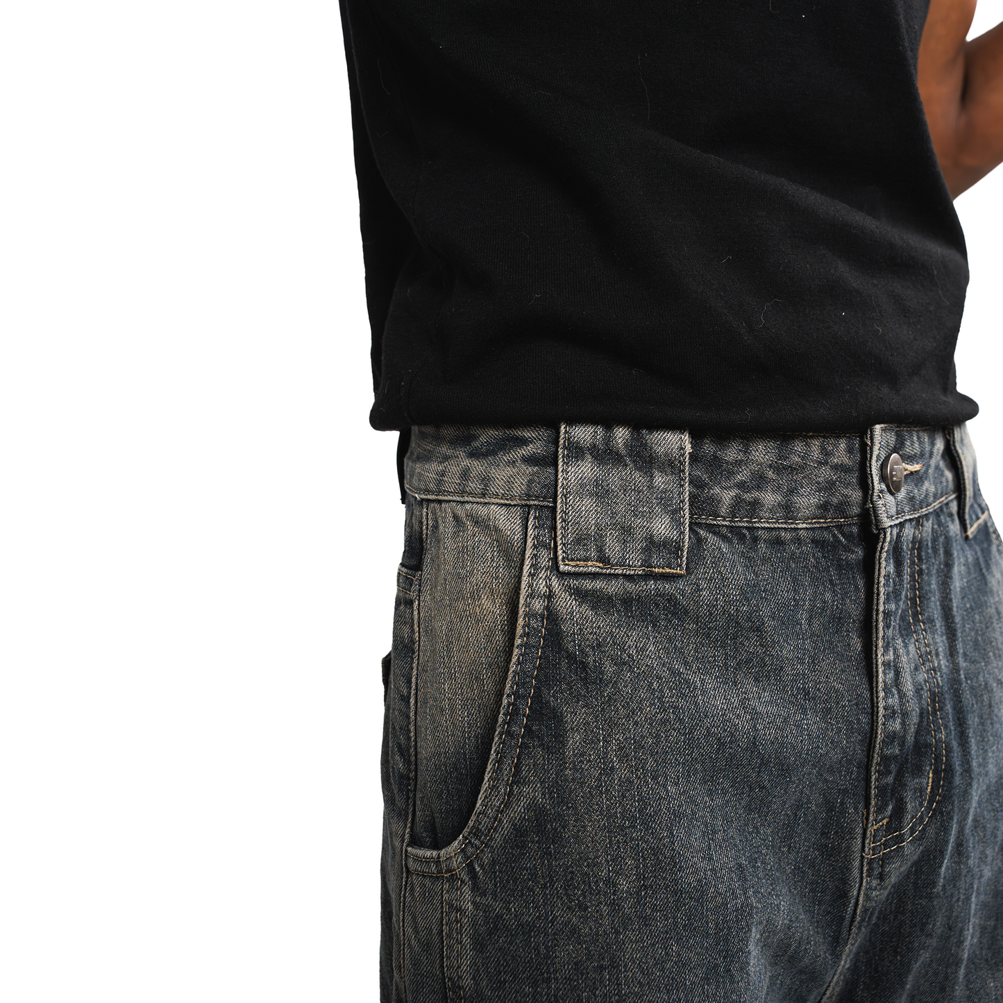 RAW/21 Sculpted Wide Baggy Denim Jeans Grey (SS26)