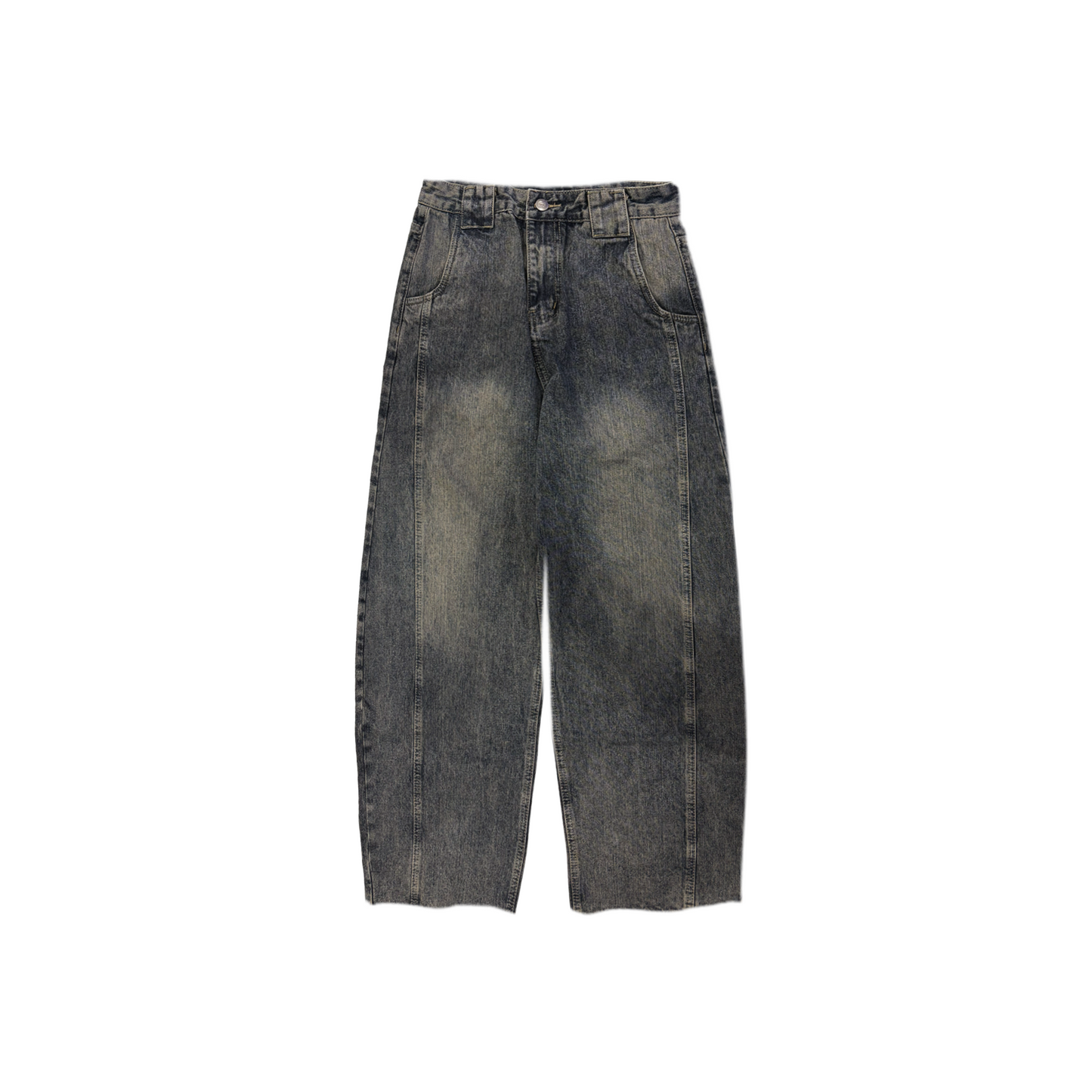 RAW/21 Sculpted Wide Baggy Denim Jeans Grey (SS26)