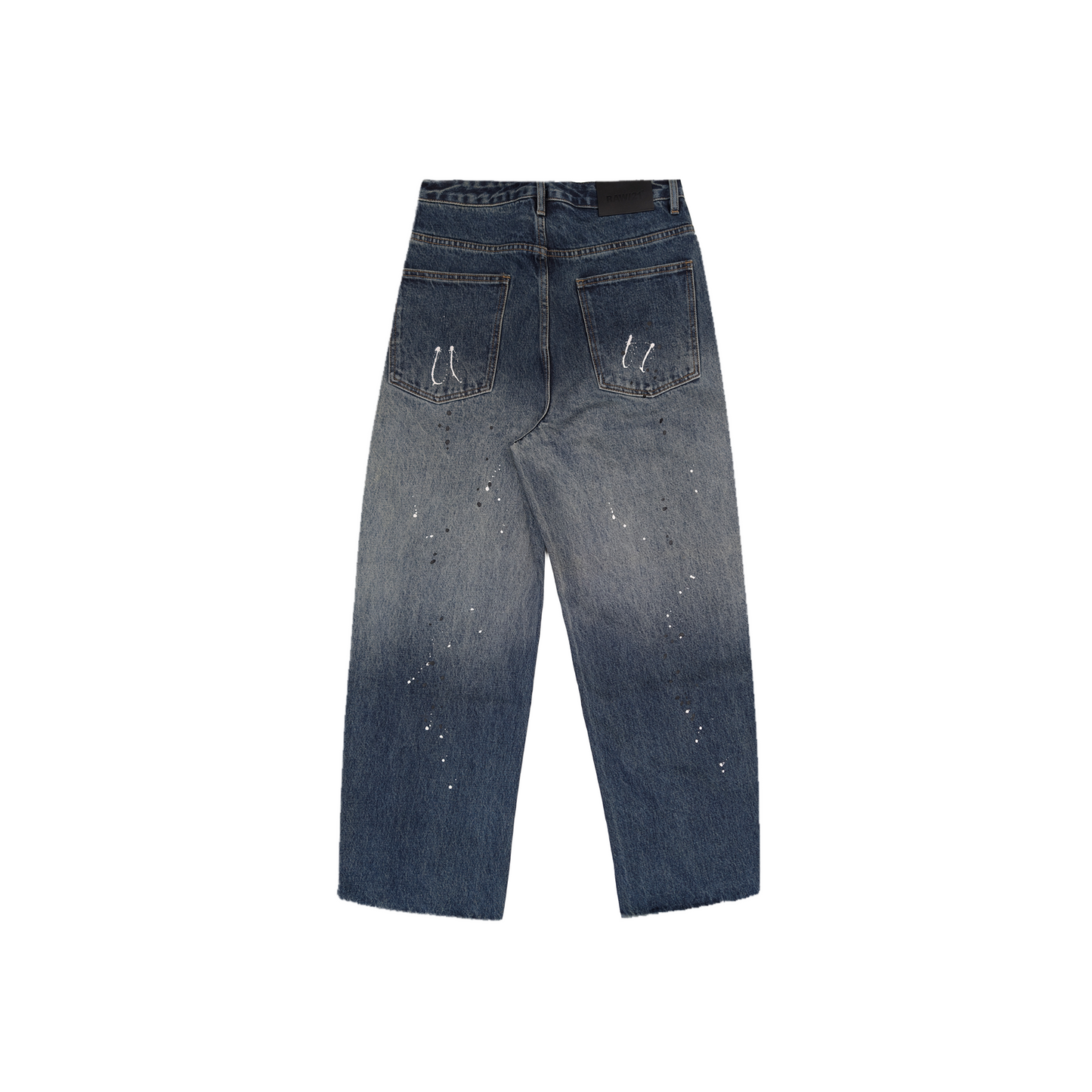 RAW/21 Spatter Baggy Denim Jeans Blue (FW25)