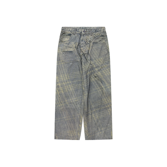 RAW/21 Split Print Denim Pants Blue (SS26)