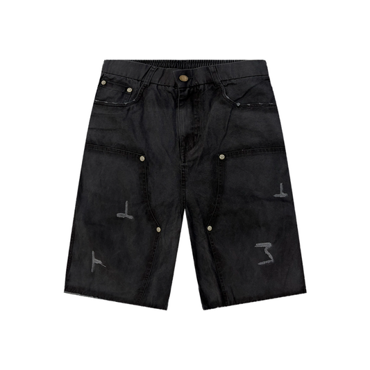 RAW/21 Symbols Denim Jorts Washed Black (SS26)