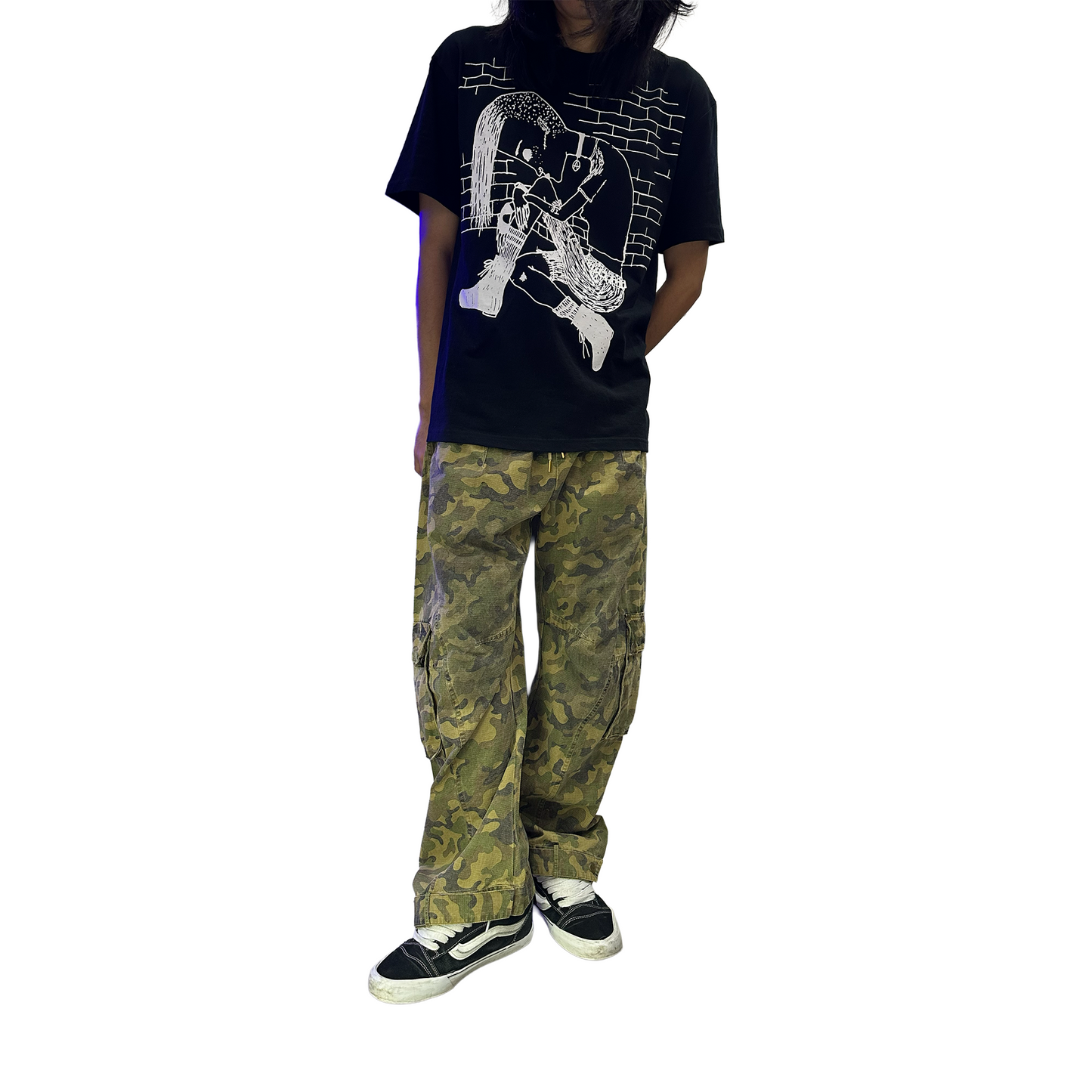 RAW/21 Vintage Camo Baggy Pants Brown (FW25)