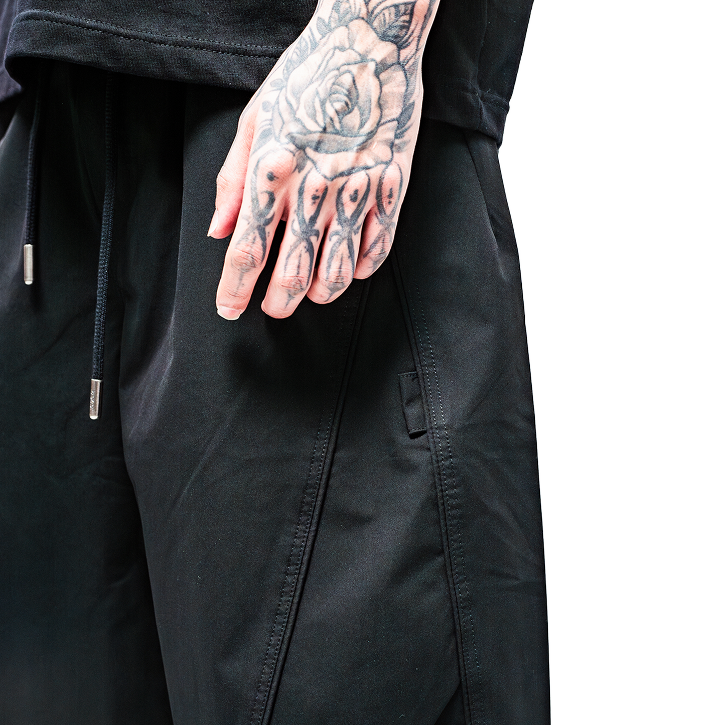 RAW/21 Wide Parachute Pants Black (SS26)