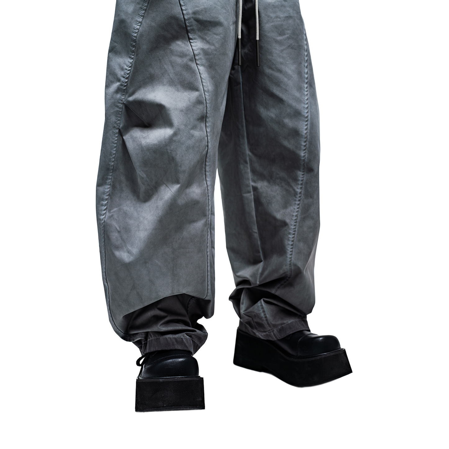 RAW/21 Wide Parachute Pants Washed Grey (SS26)