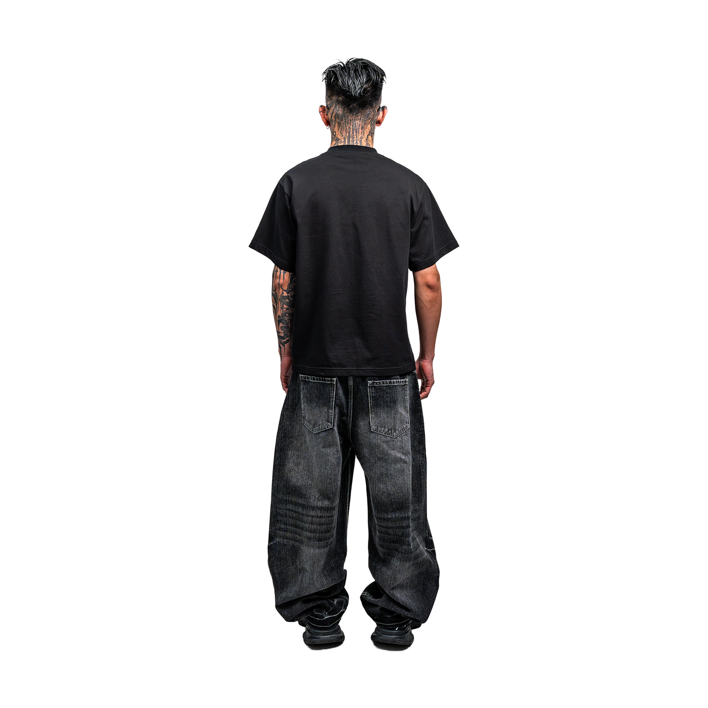 RAW/21 Wide Slub Denim Pants Black (SS26)