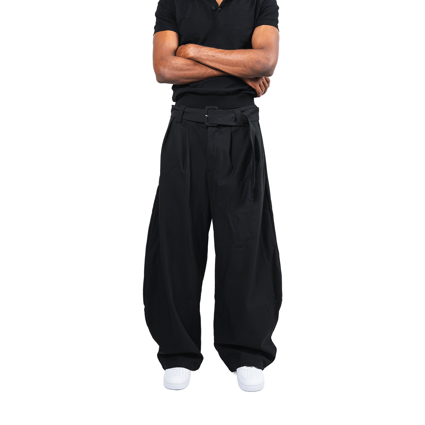 RAW/21 Wide Suit Baggy Pants Black (SS26)