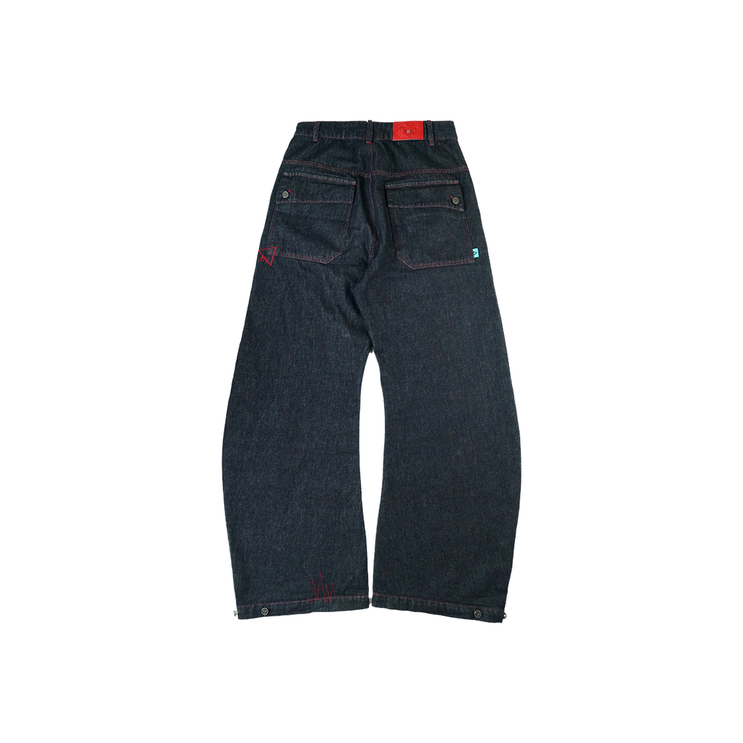EGLAF RU Wide Leg Denim Pants Dark Blue (SS26)