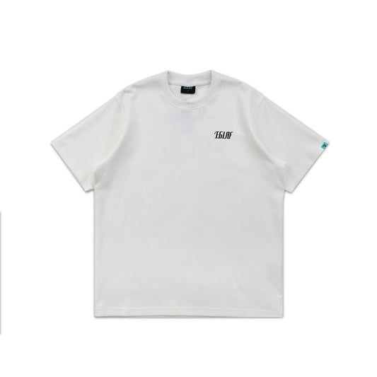 EGLAF R//W Distressed Texts Tee White (FW25)