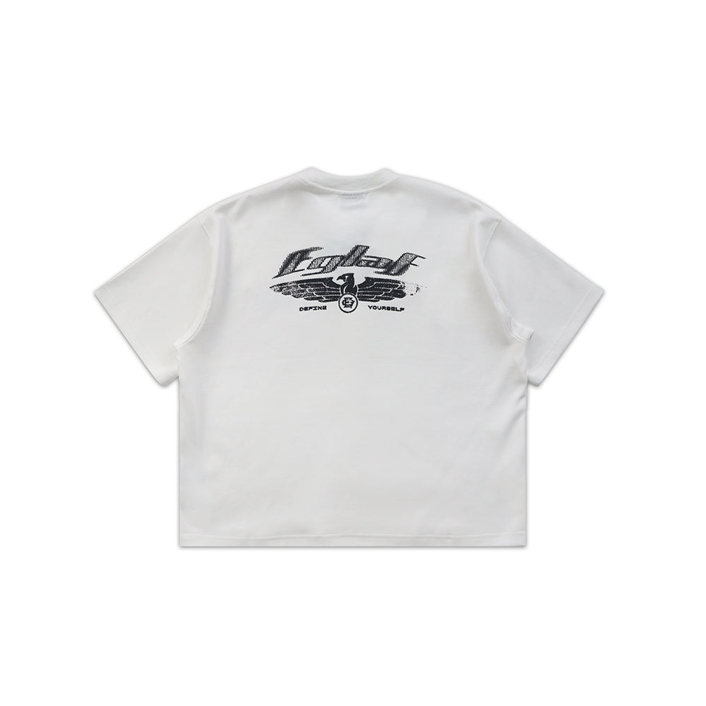 EGLAF R//W Wings Boxy Tee White (FW25)