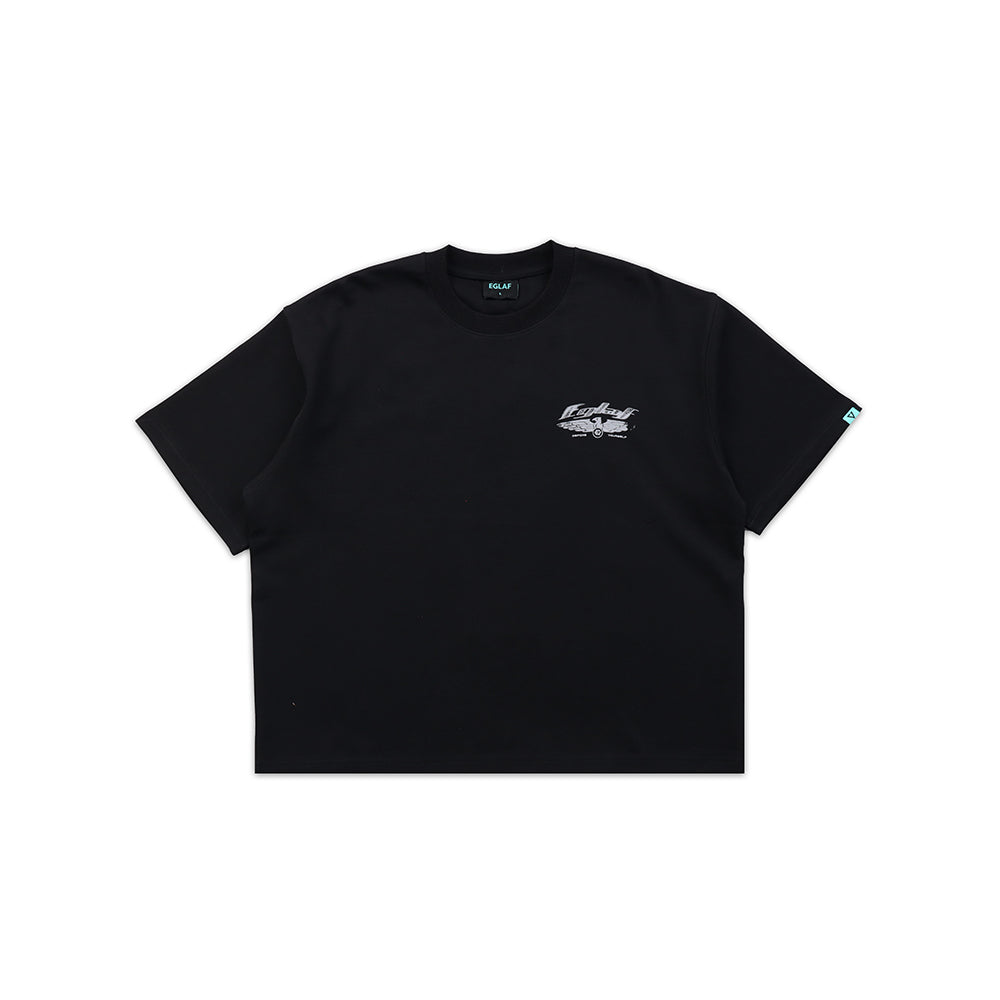 EGLAF R//W Wings Boxy Tee Black (FW25)