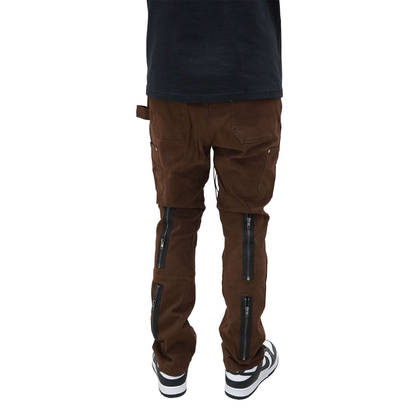 RYW. Backzip Double Knee Cargo Pants Brown (SS24)