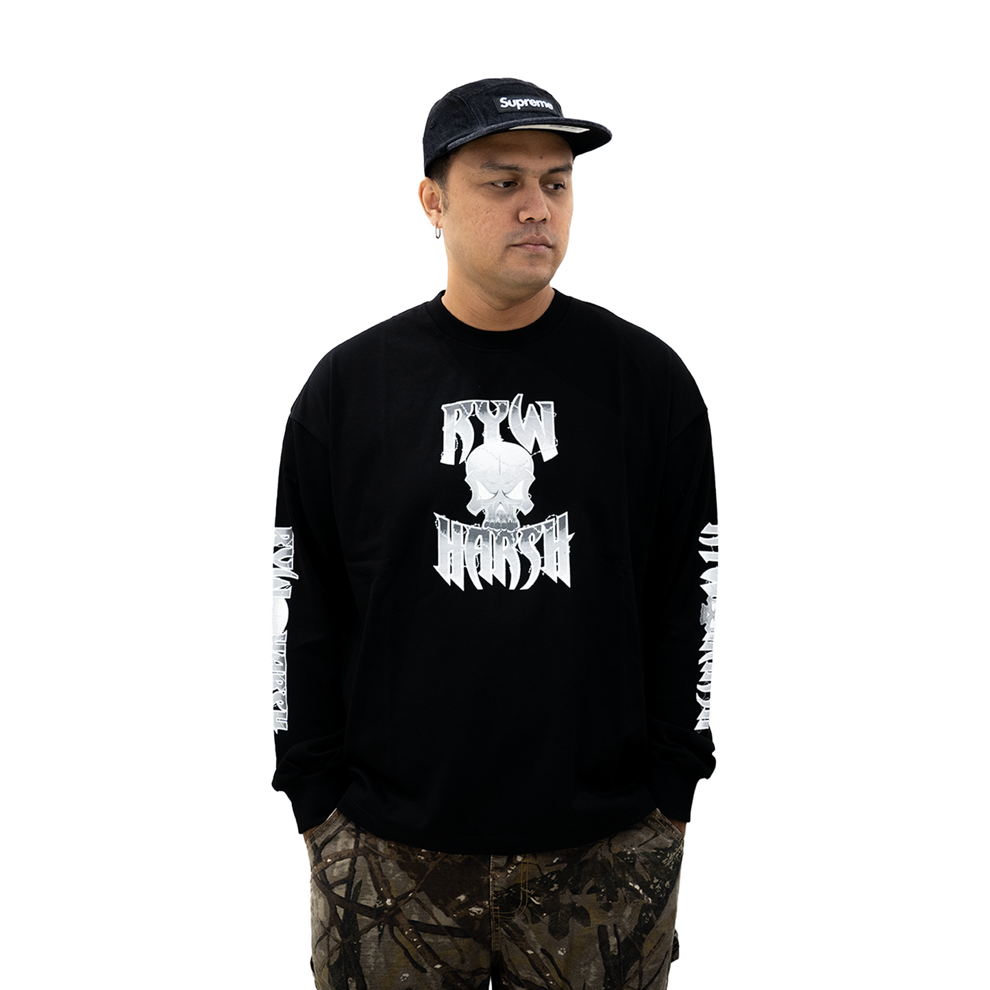 RYW. x H4RSH Long Sleeve Tee Black (FW24)