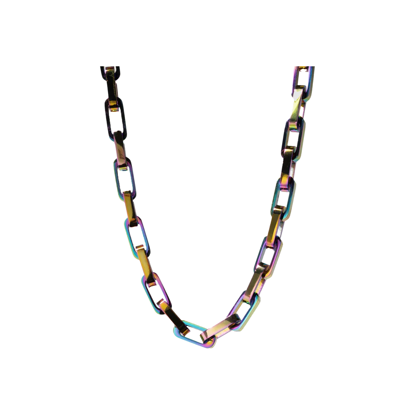 EK Collection Rainbow Steel Necklace Multi (SS25)