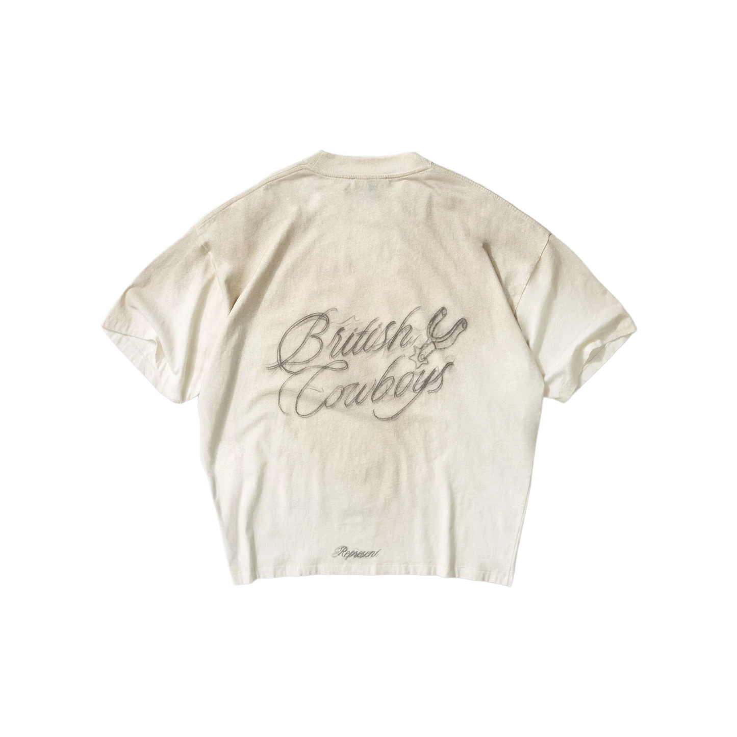 Represent British Cowboys Tee Washed Ecru (SS26)