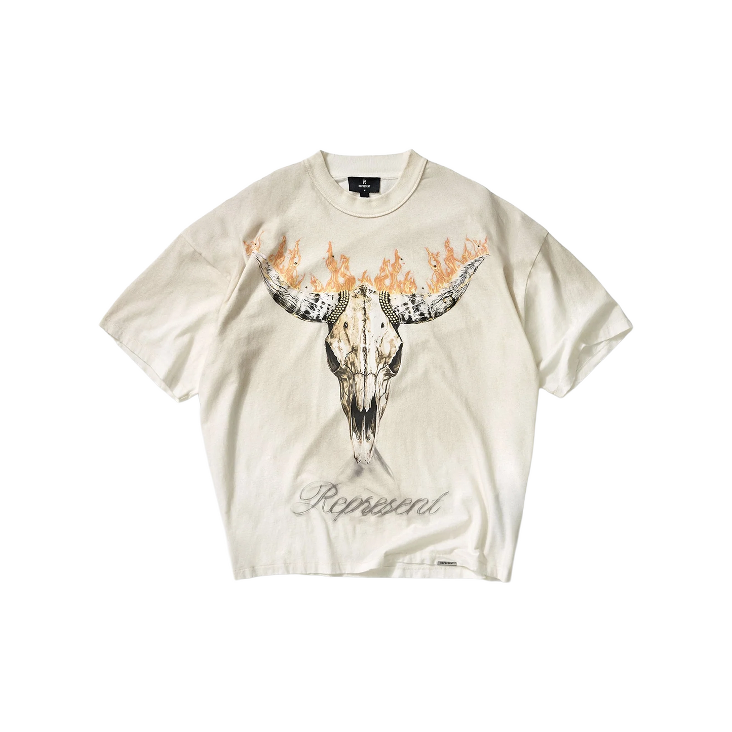 Represent British Cowboys Tee Washed Ecru (SS26)