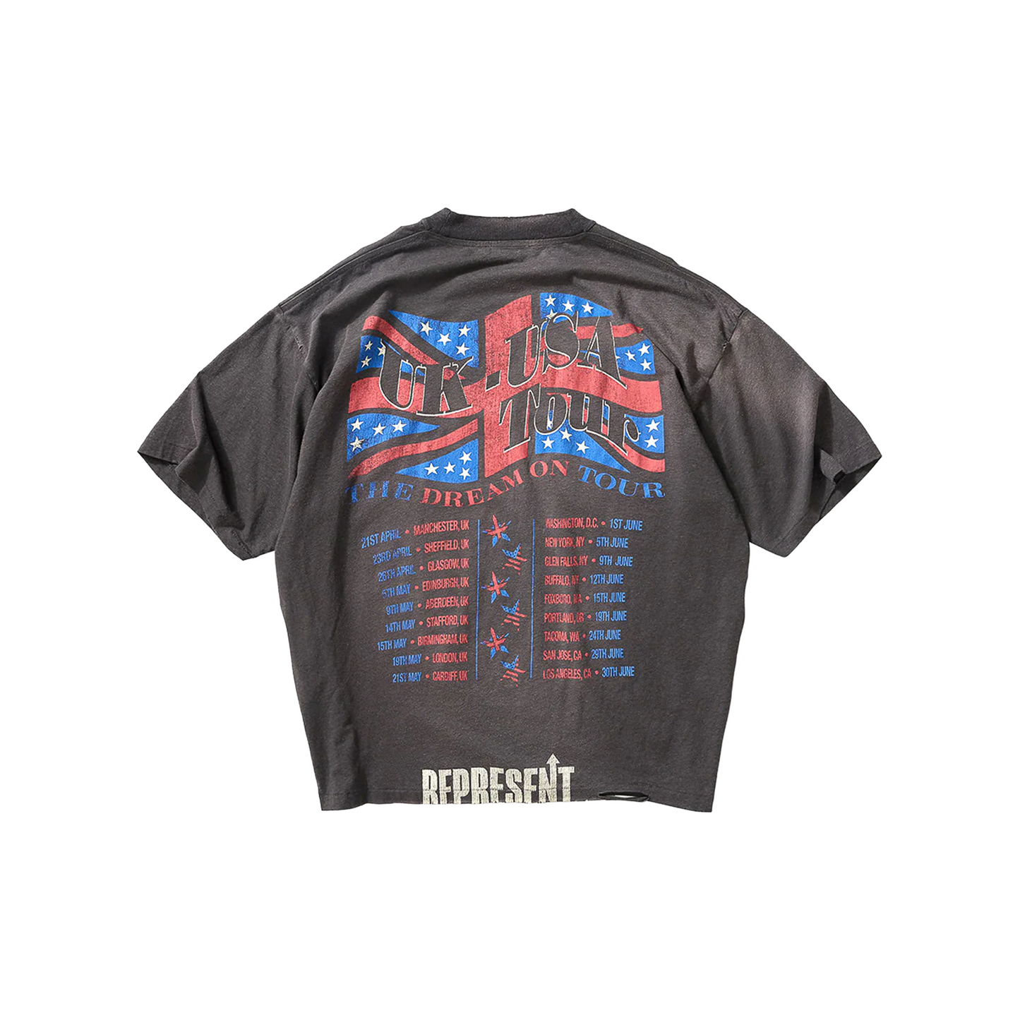 Represent Dream On Tour Tee Sun Fade Grey (SS26)