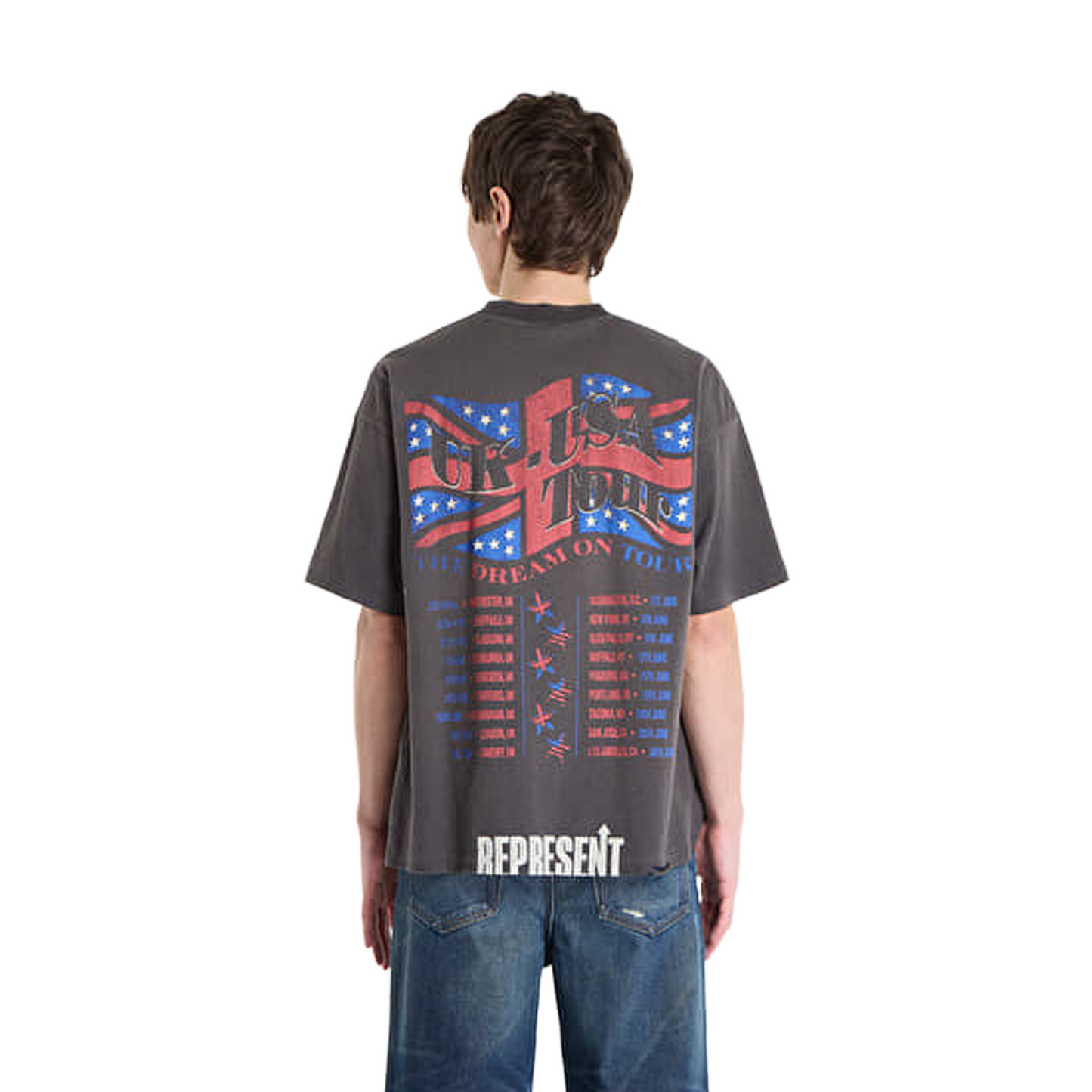 Represent Dream On Tour Tee Sun Fade Grey (SS26)