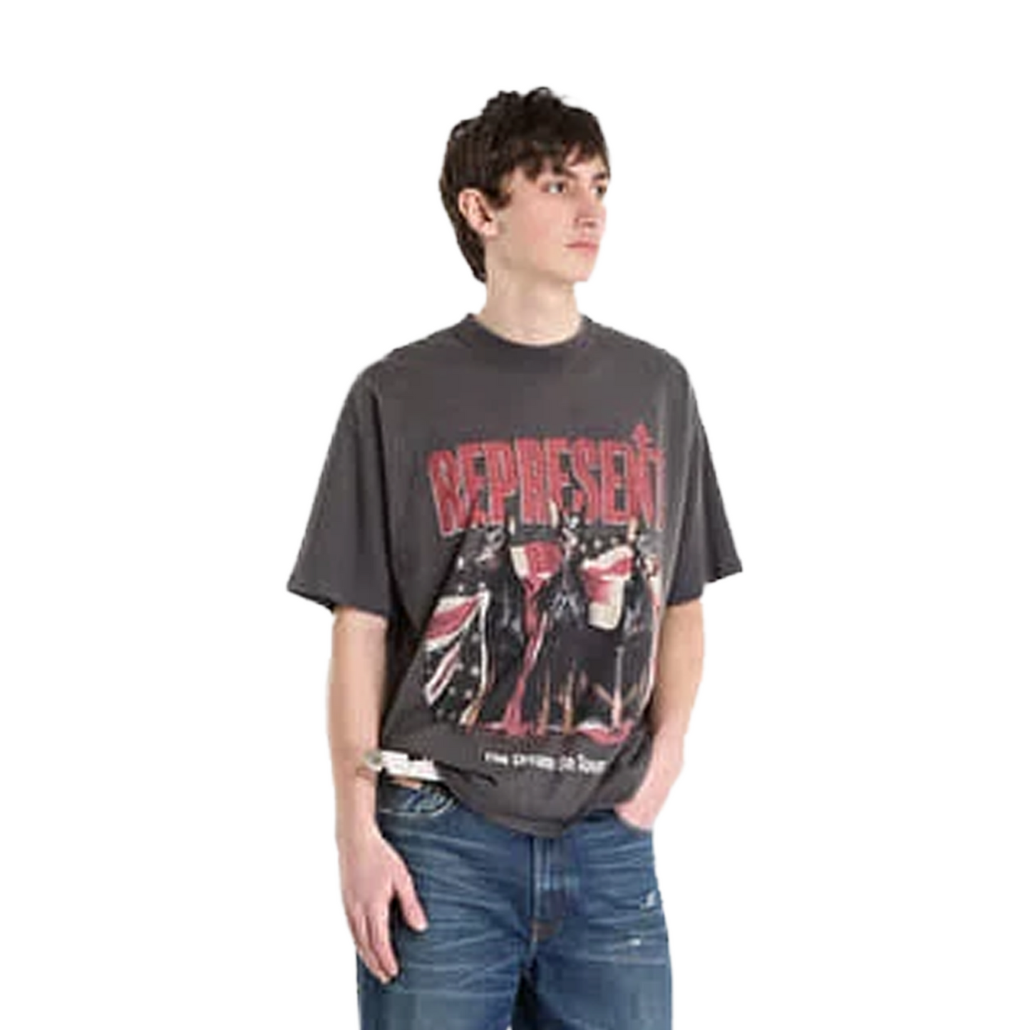 Represent Dream On Tour Tee Sun Fade Grey (SS26)