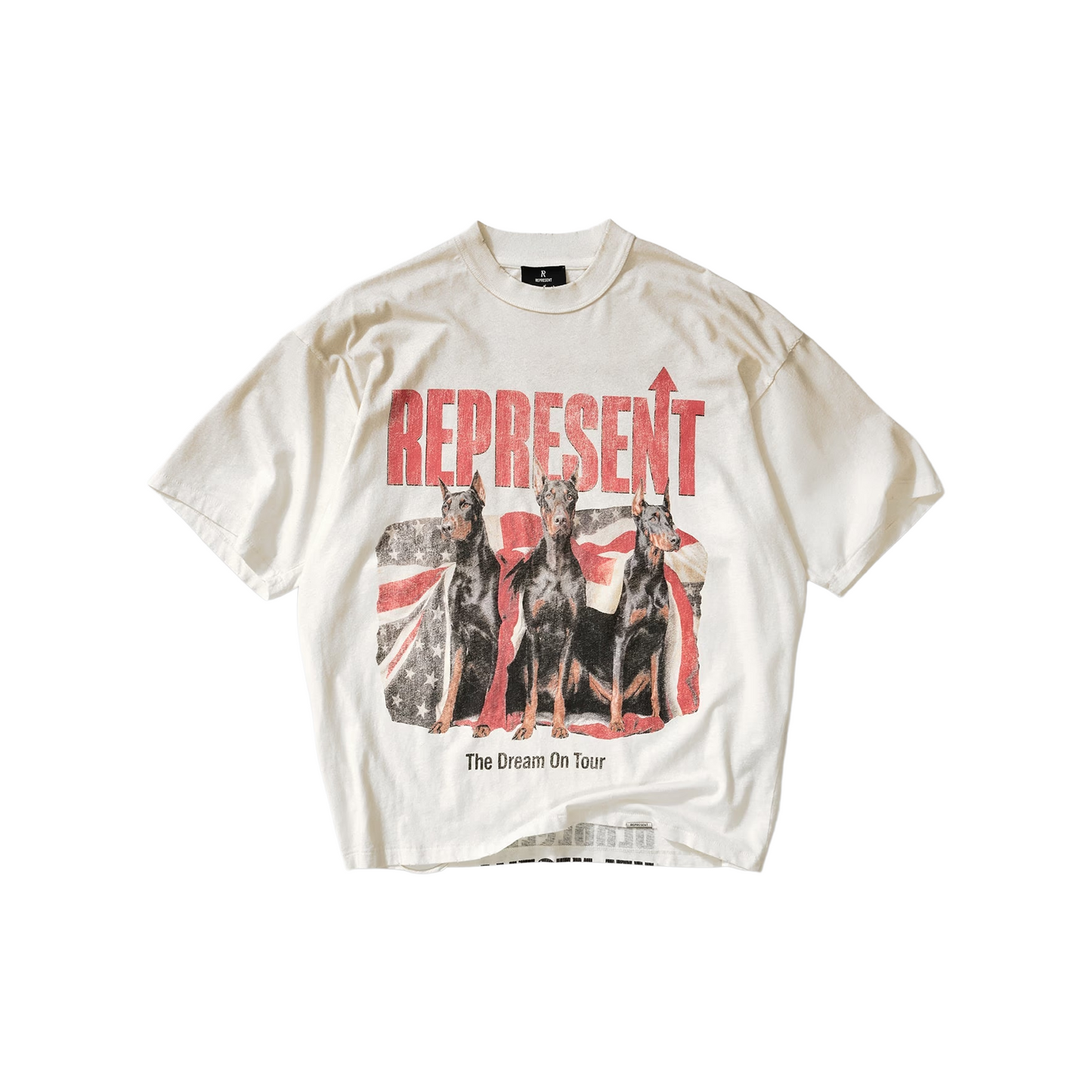 Represent Dream On Tour Tee Washed Ecru (SS26)