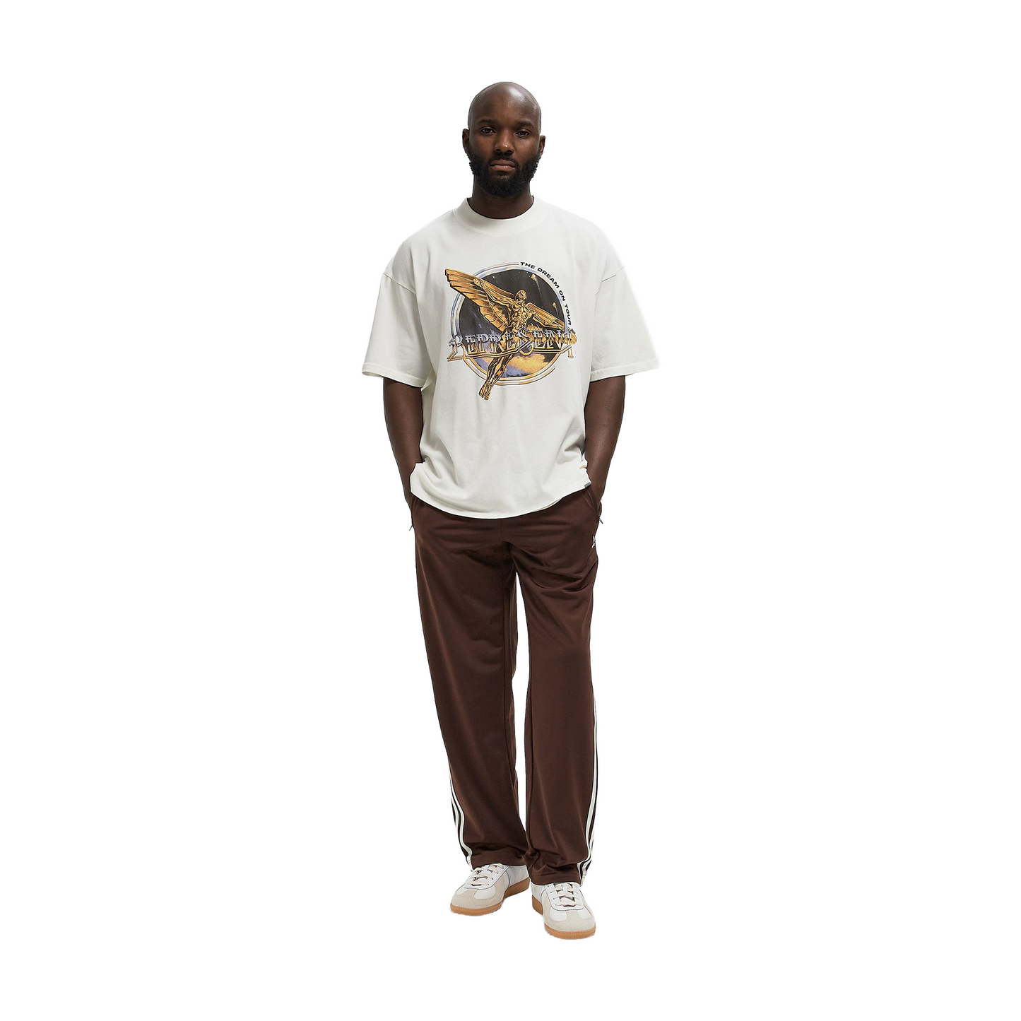 Represent Golden Tour Tee Flat White (SS26)