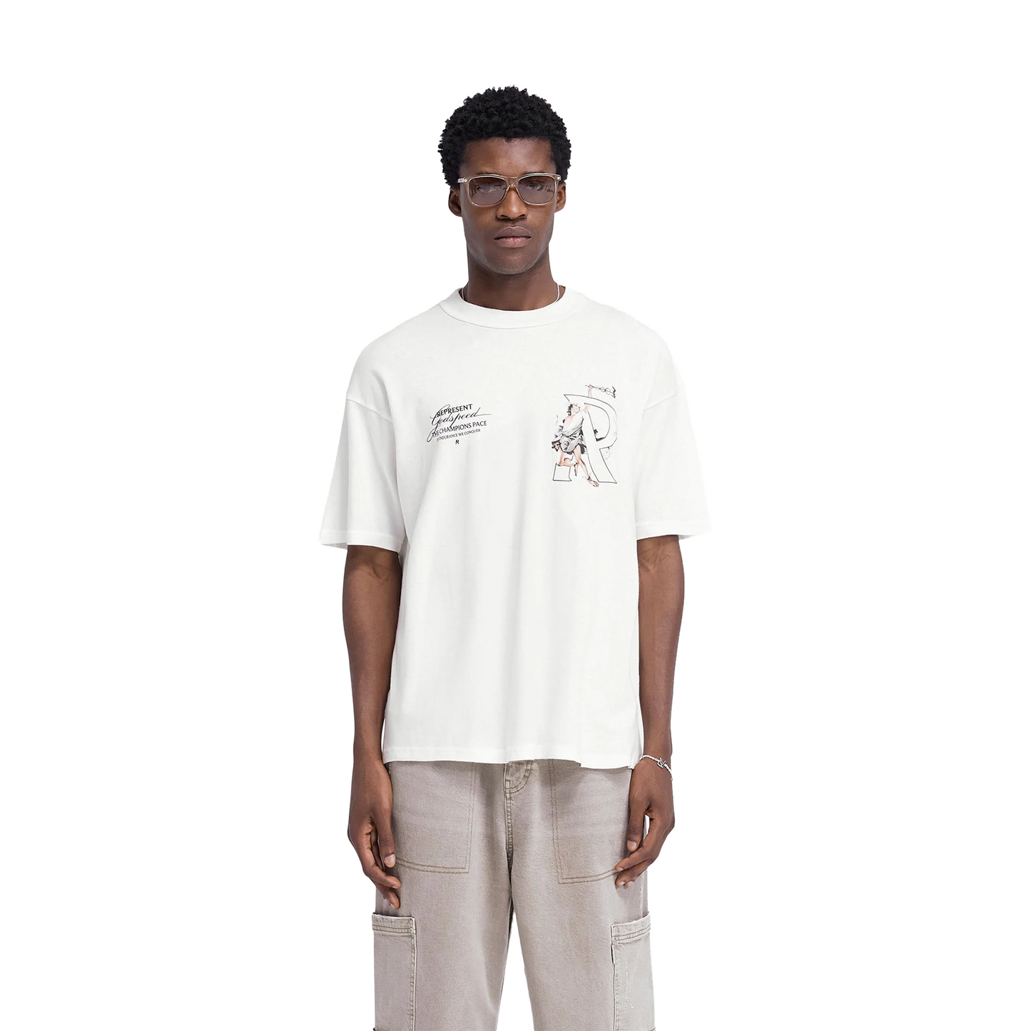 Represent Hermes Tee Flat White (FW24)