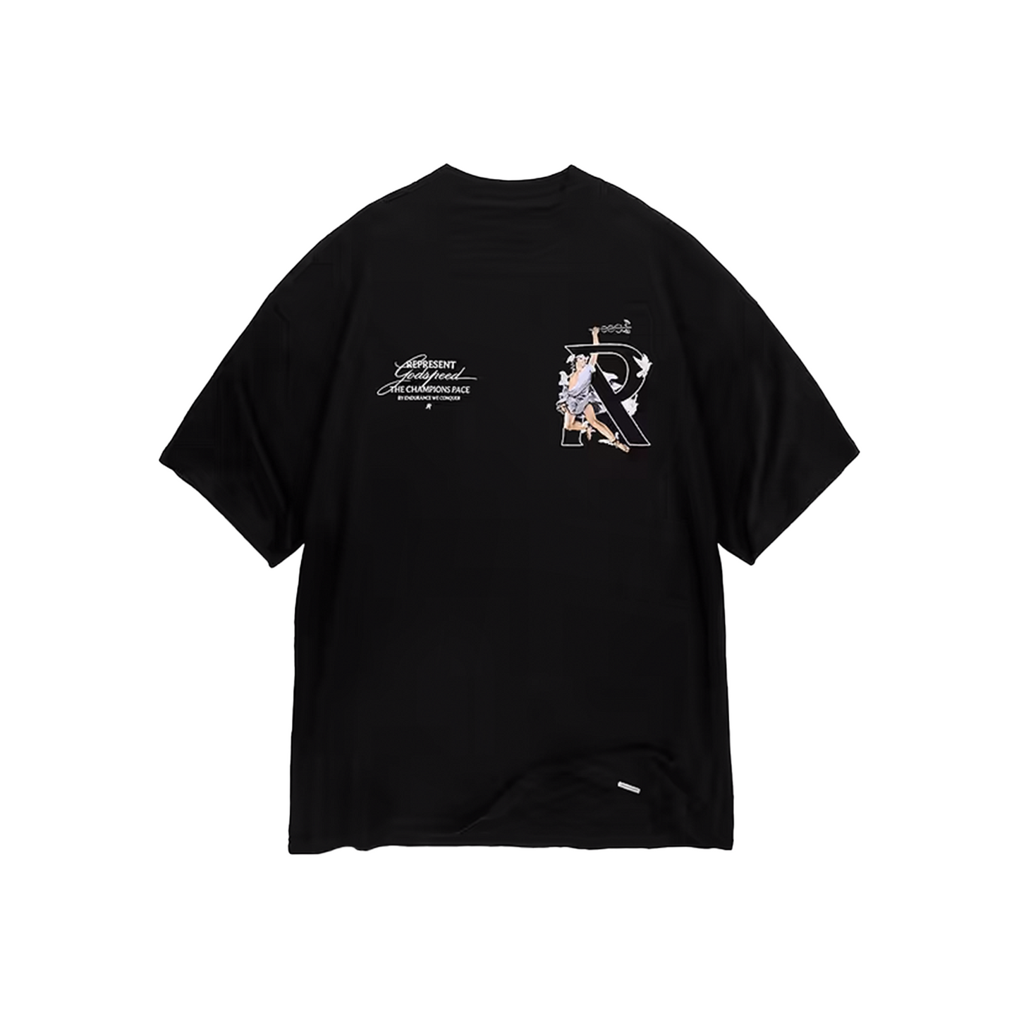 Represent Hermes Tee Jet Black (FW24)