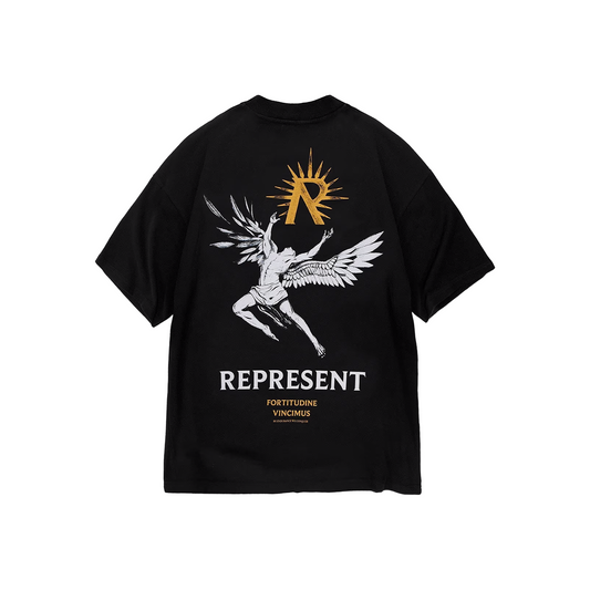 Represent Icarus Tee Jet Black (FW23)