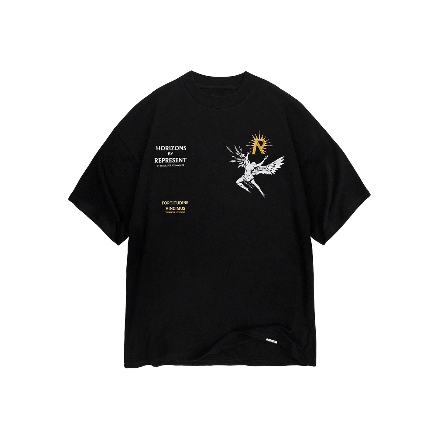 Represent Icarus Tee Jet Black (FW23)