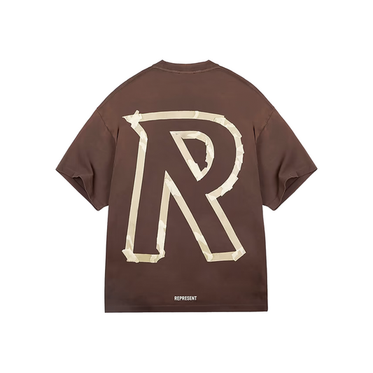 Represent Masking Tape Initial Tee Cedar (FW24)