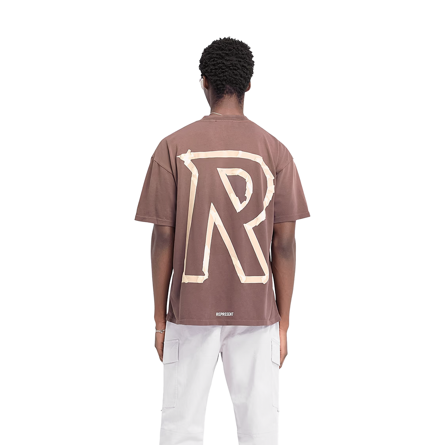 Represent Masking Tape Initial Tee Cedar (FW24)