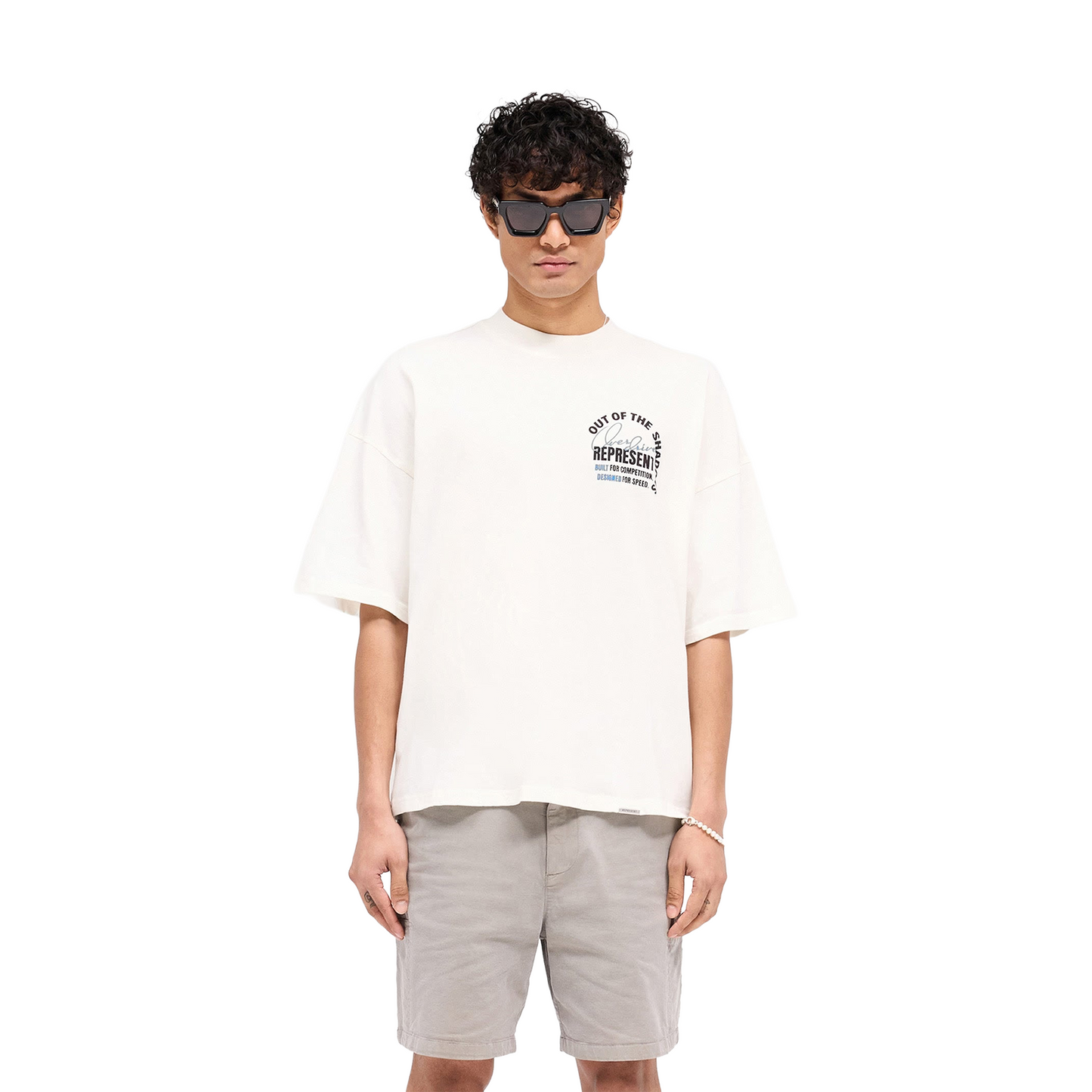 Represent Out Of The Shadows Tee Flat White (FW25)