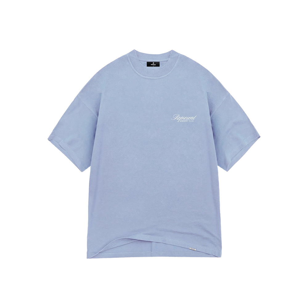 Represent Owners Club Script Tee Dusty Blue (SS25)