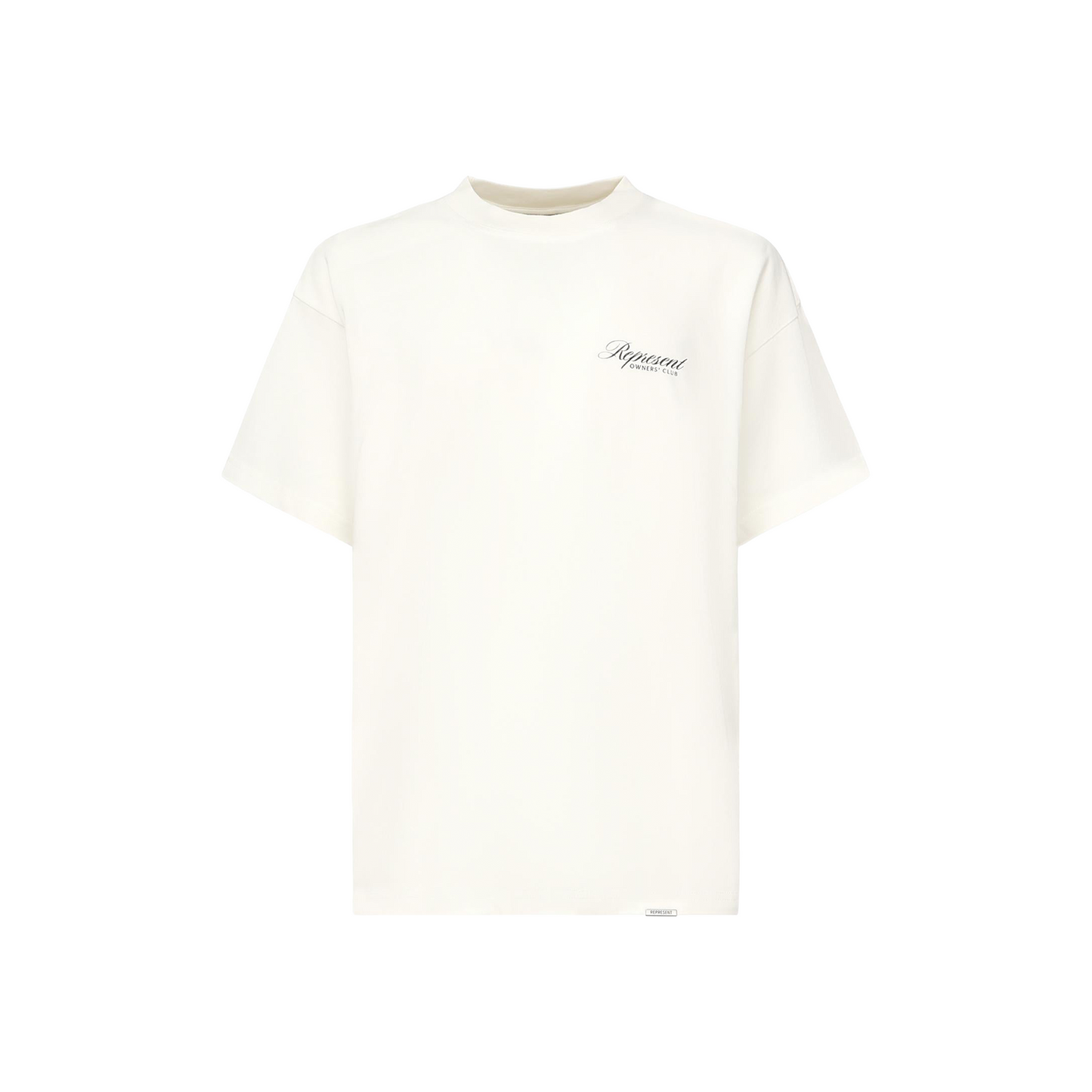 Represent Owners Club Script Tee Flat White (SS26)