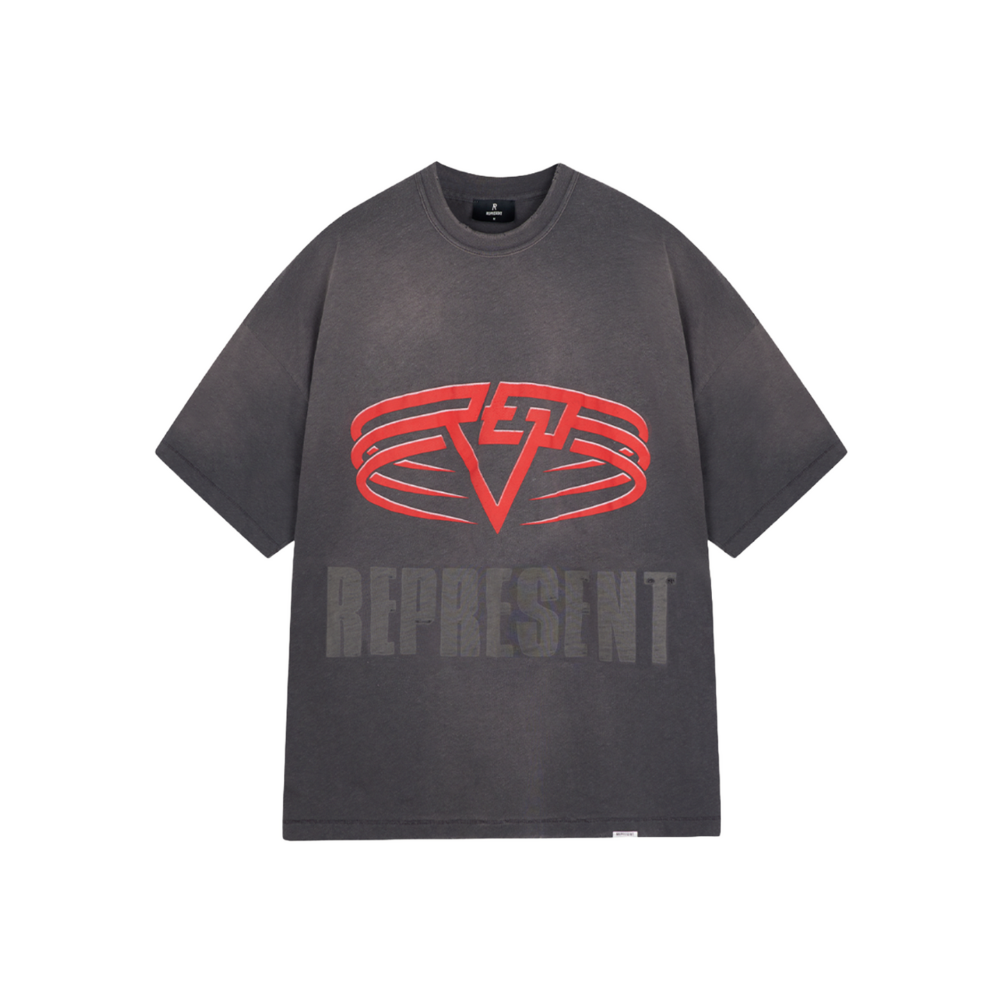 Represent Reversible Living Legacy Tour Tee Sun Fade Grey (FW25)