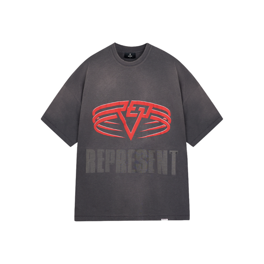 Represent Reversible Living Legacy Tour Tee Sun Fade Grey (FW25)