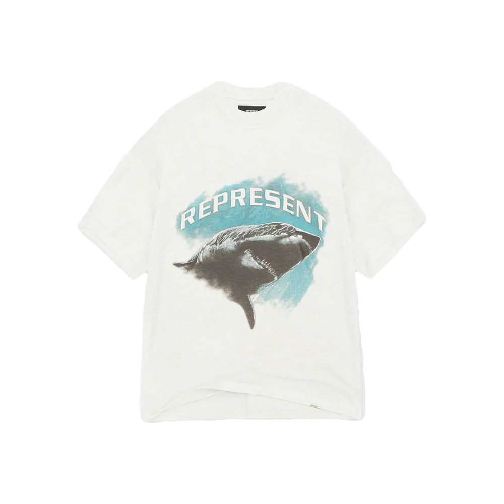 Represent Shark Tee Flat White (FW22)