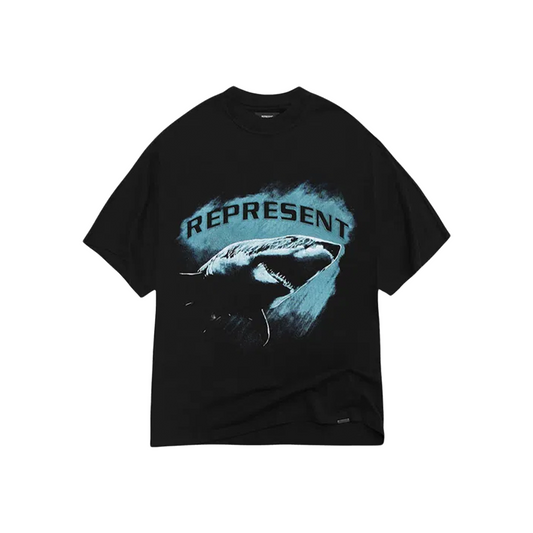 Represent Shark Tee Jet Black (FW22)