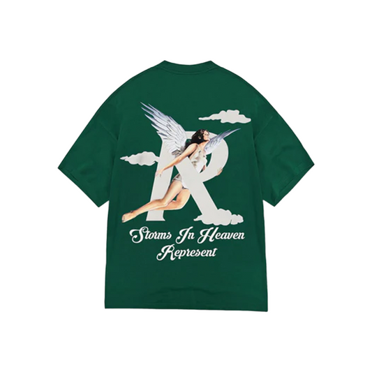 Represent Storms In Heaven Tee Racing Green (FW23)