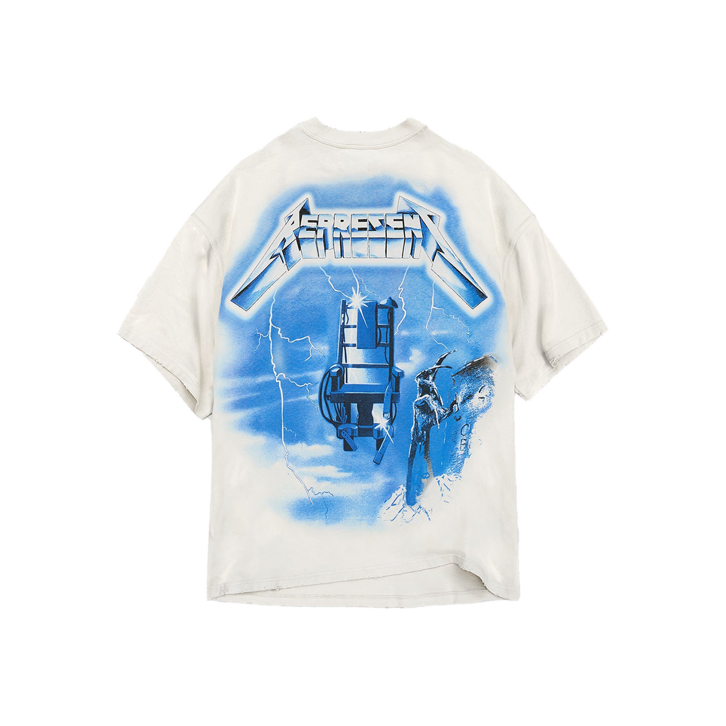 Represent x Metallica Ride The Lightning Tee Flat White (SS25)