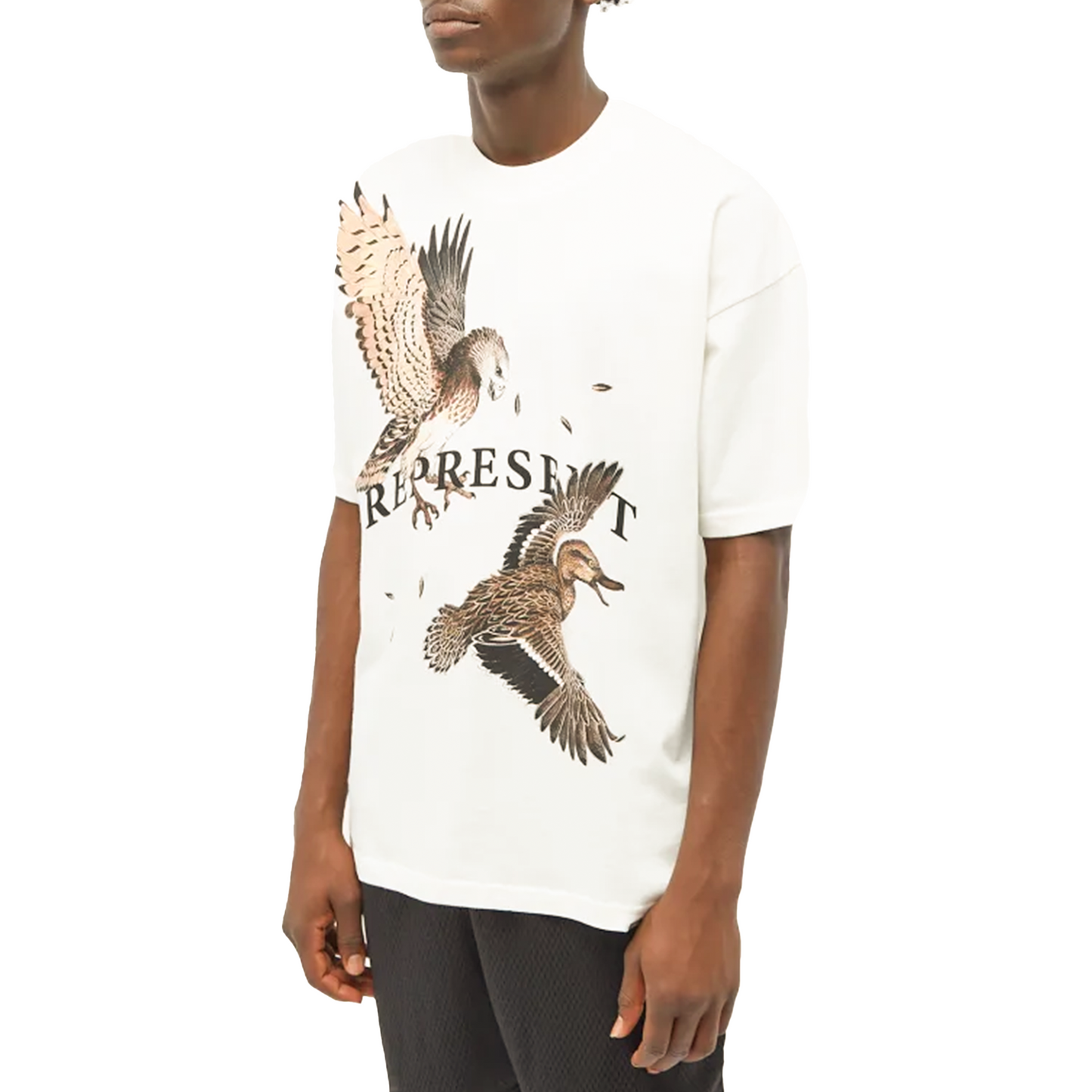 Represent Birds Of Prey Tee Flat White (SS24)