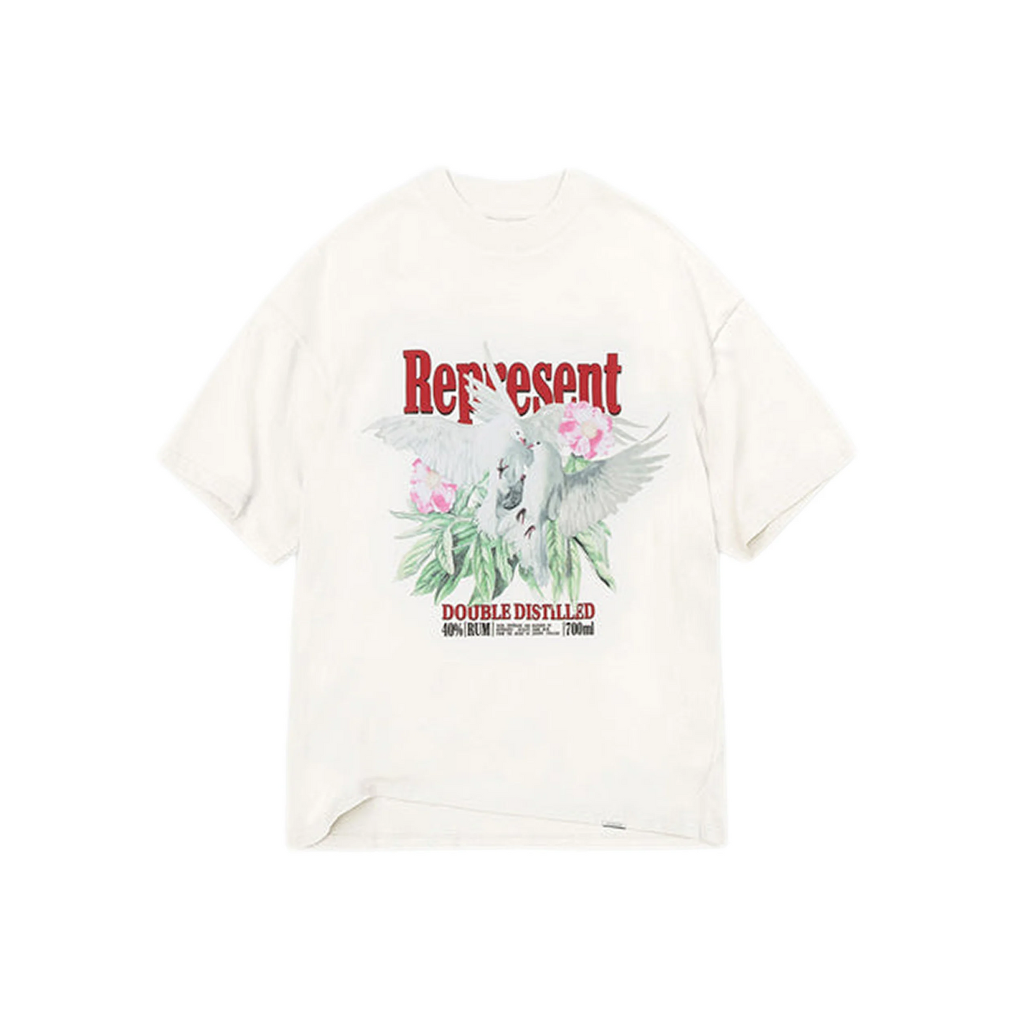 Represent Double Distilled Tee Flat White (SS23)