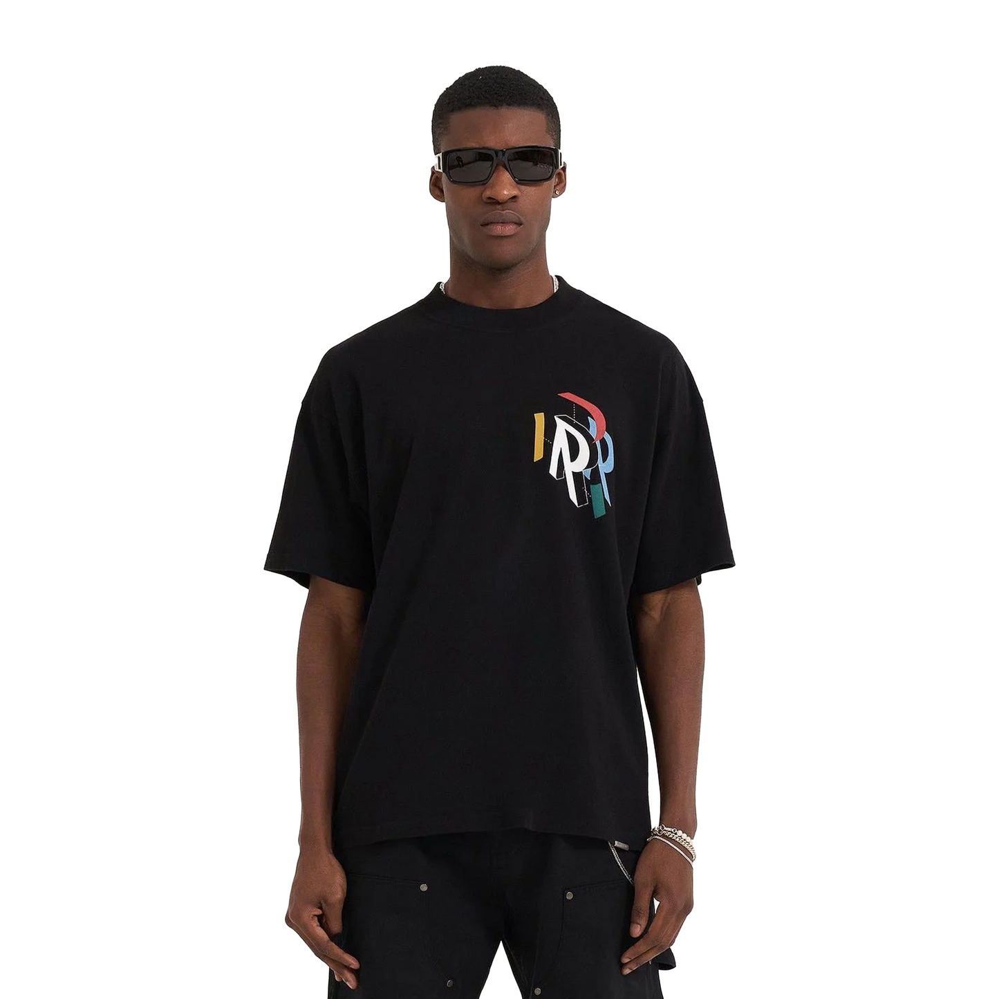 Represent Initial Assembly Tee Jet Black