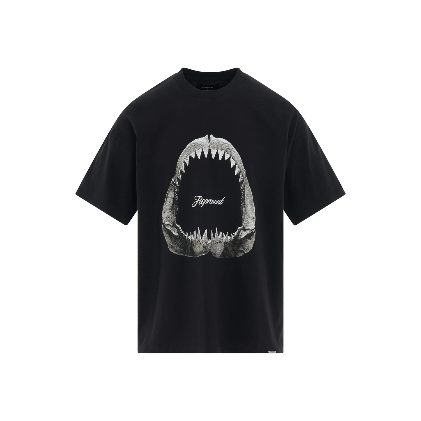 Represent Shark Jaws Off Black Tee (SS23)