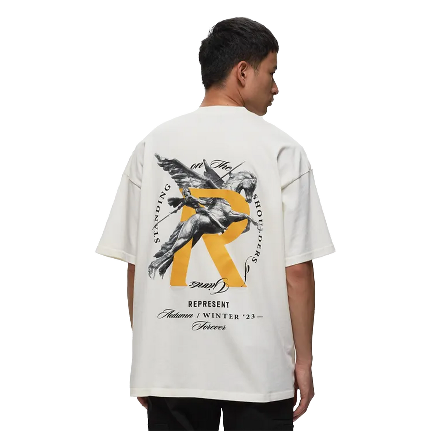 Represent Shoulder of Giants Tee Flat White (SS24)