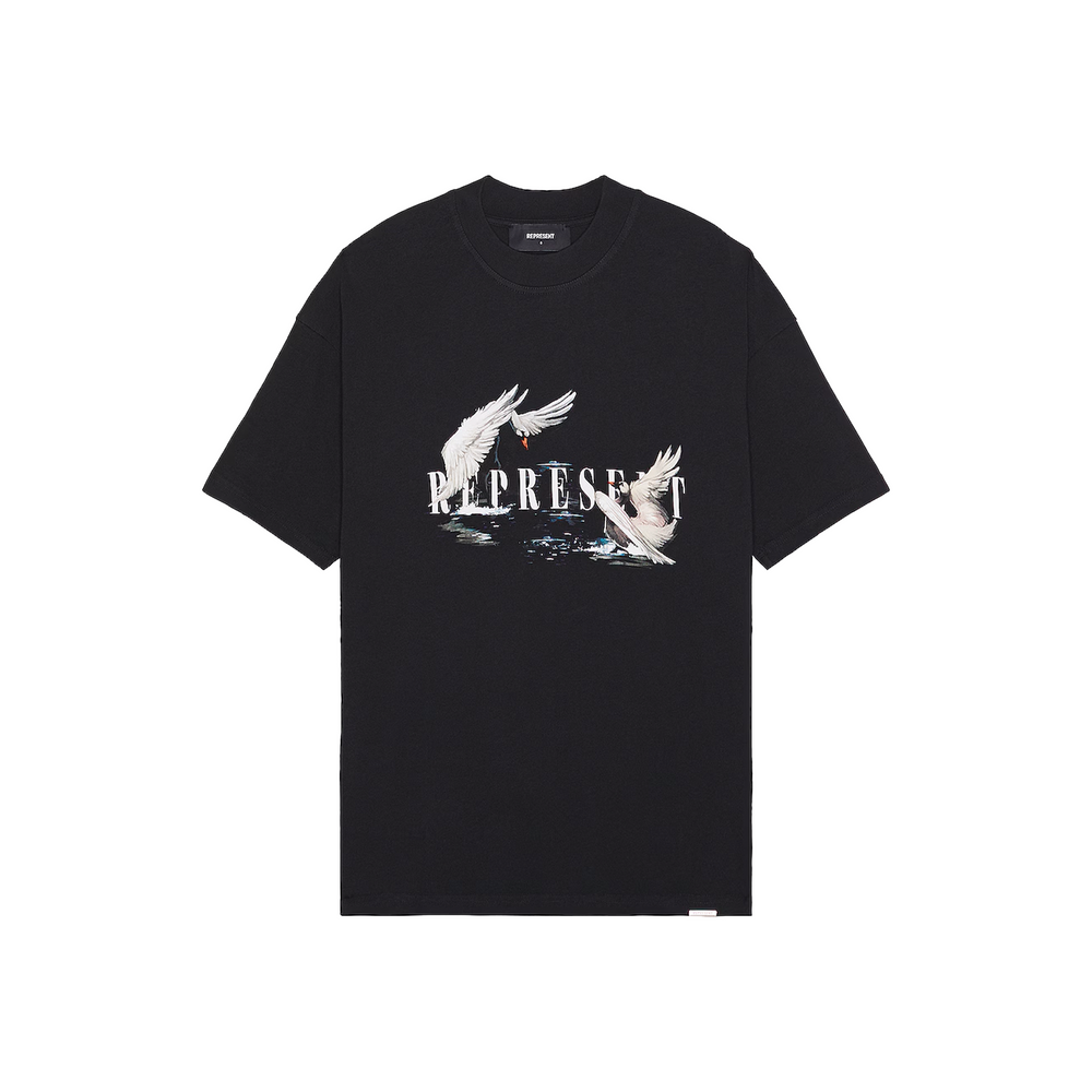 Represent Swan Tee Jet Black (SS24)