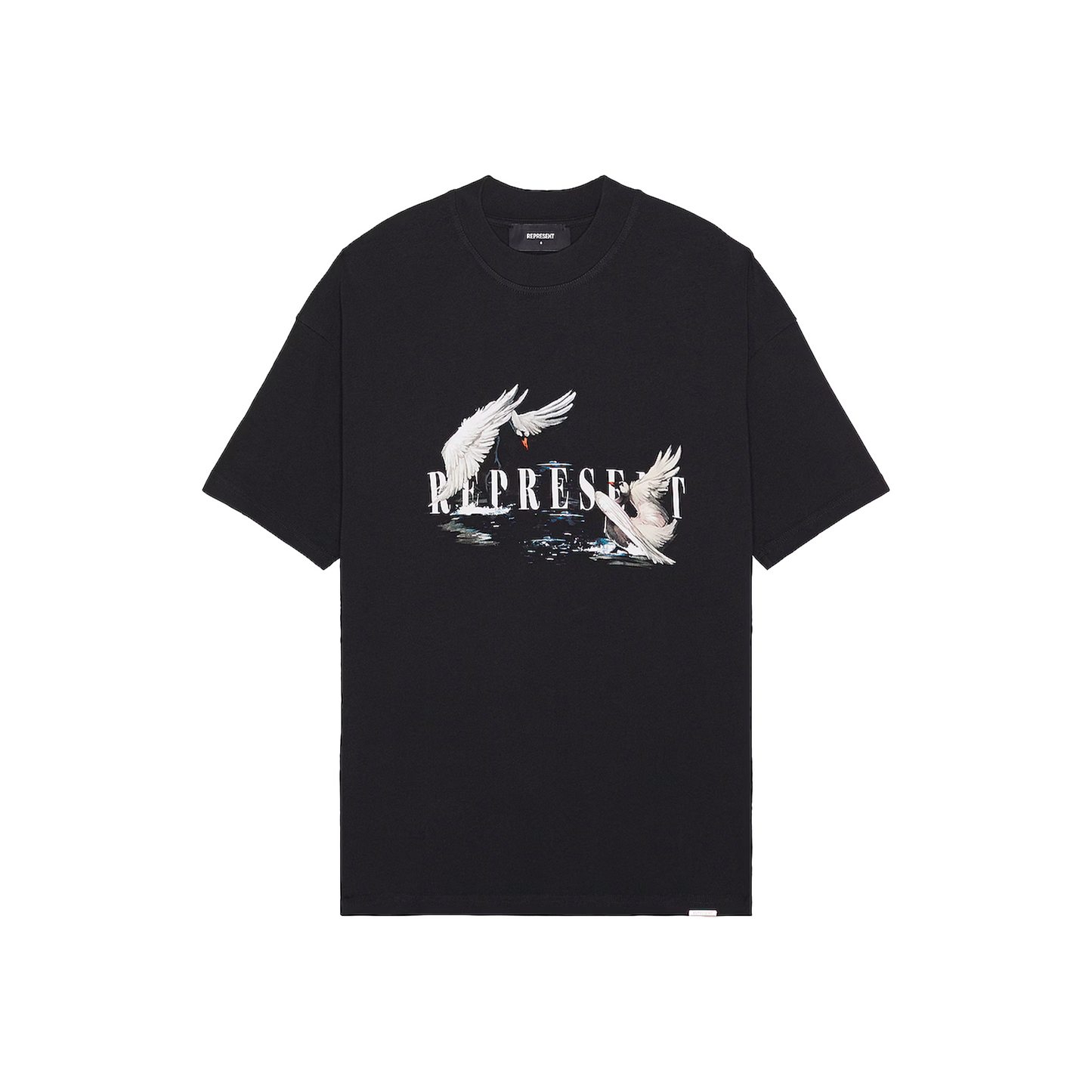 Represent Swan Tee Jet Black (SS24)