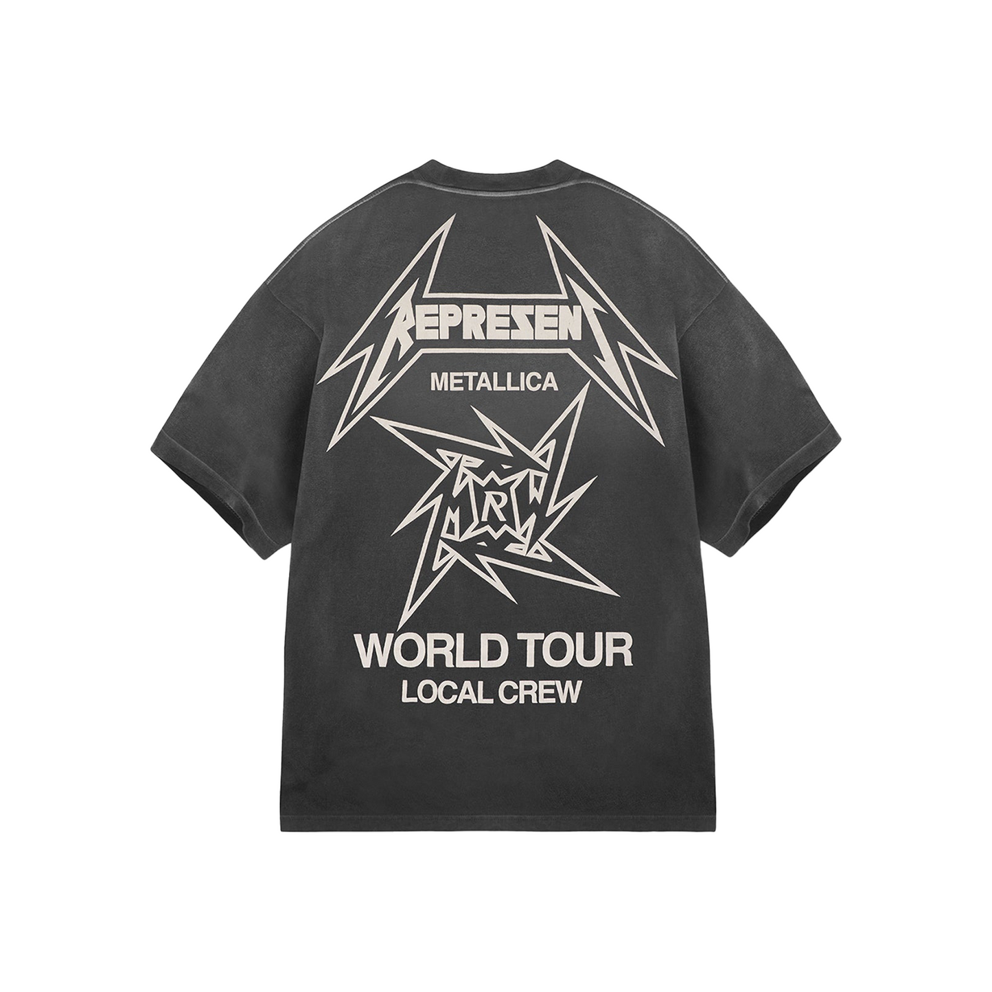 Represent x Metallica Local Crew Tee Stained Black (SS25)